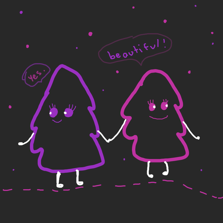 Drawing in VIOLET AND PURPLE by niania