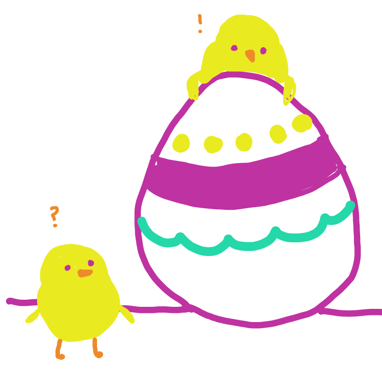 Drawing in egg by niania