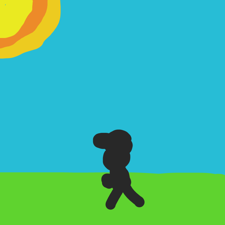 He's still running with the bread - Online Drawing Game Comic Strip Panel by HaileyS