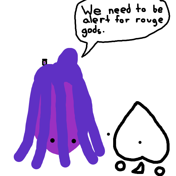 Rouge gods possibly on the loose! - Online Drawing Game Comic Strip Panel by ItzAki