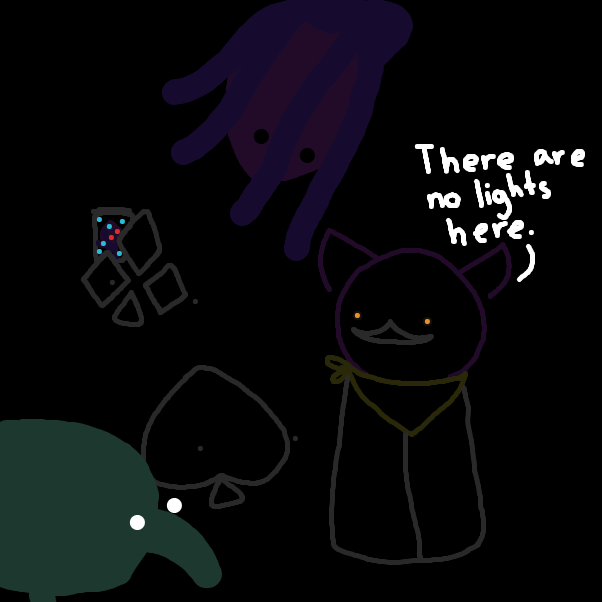 There aren't any lights because it's the first time the chamber has been unlocked in 3,000 years! - Online Drawing Game Comic Strip Panel by ItzAki