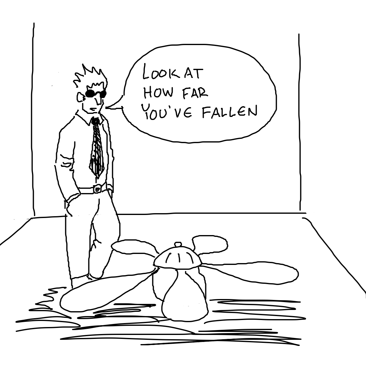 Drawing in Ceiling fan by Buzzinski