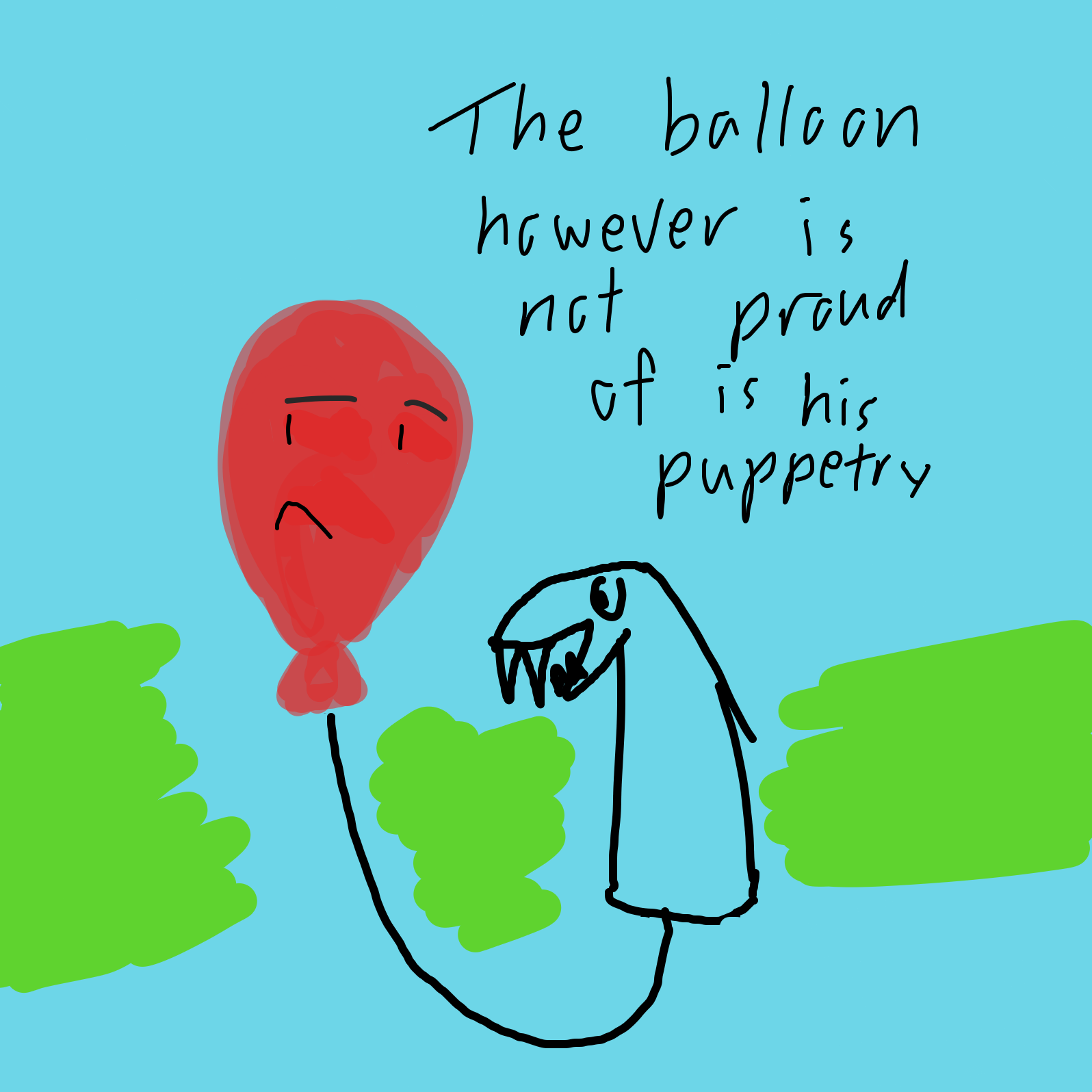 Drawing in The proud balloon by Meli
