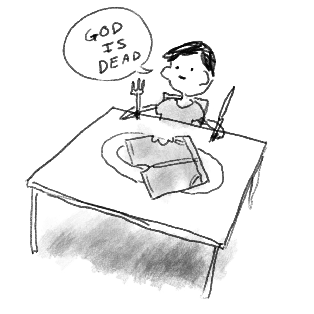 Drawing in Lets Eat by Potato Man