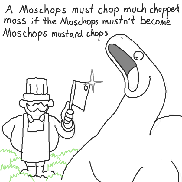 chef is just there to help chop the moss don worry
 - Online Drawing Game Comic Strip Panel by Chepley