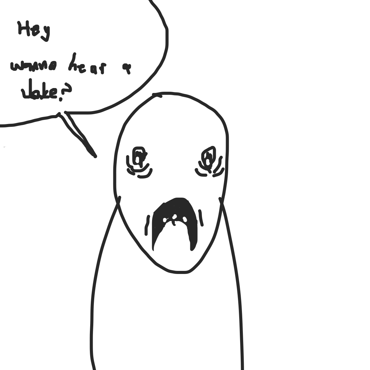 Drawing in Hey by Dungle