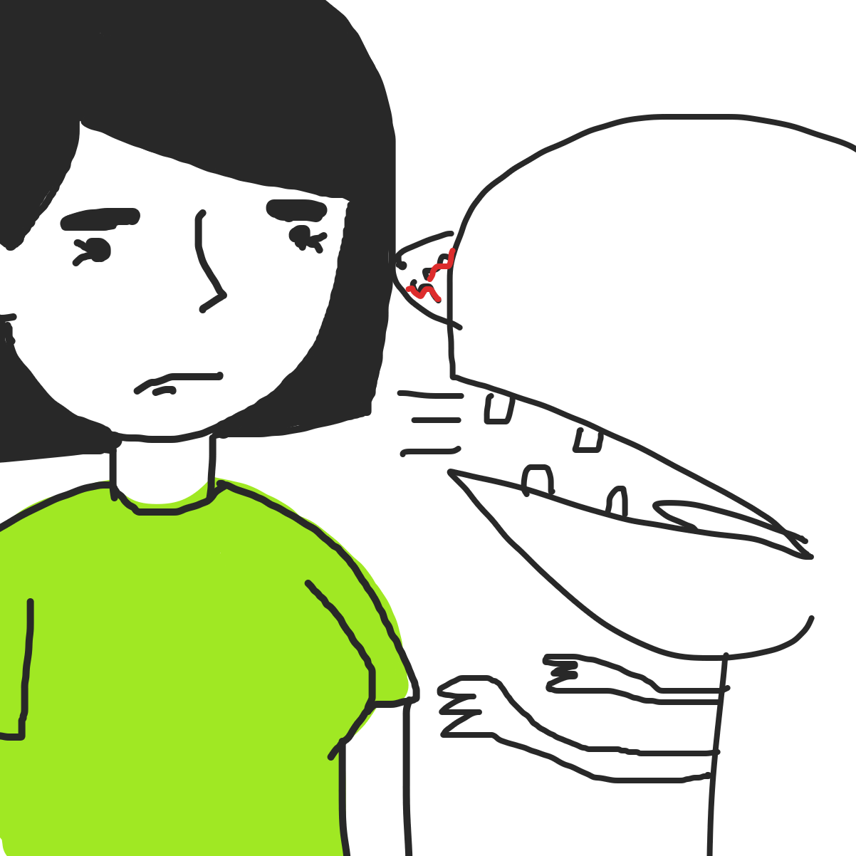 Drawing in Please do not make this character do anything. by Dungle