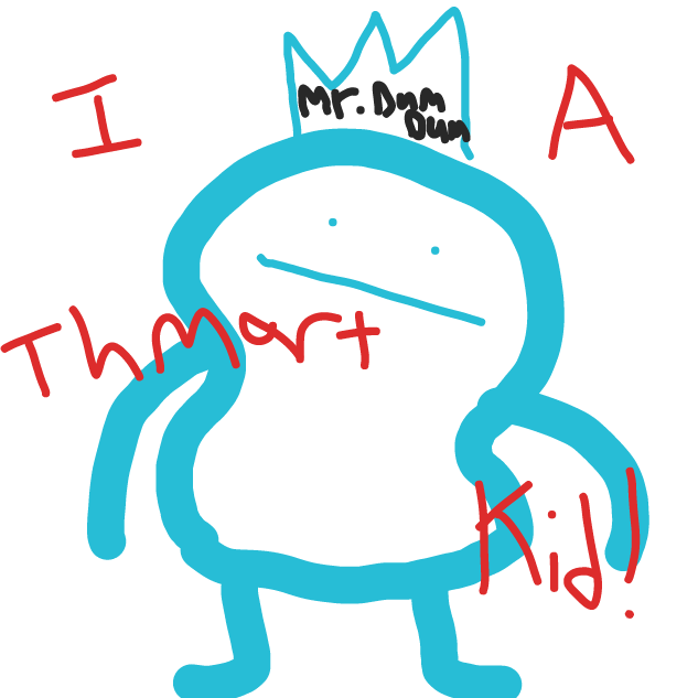 Mr. Dum Dum is a thmart kid - Online Drawing Game Comic Strip Panel by Mr. Mint