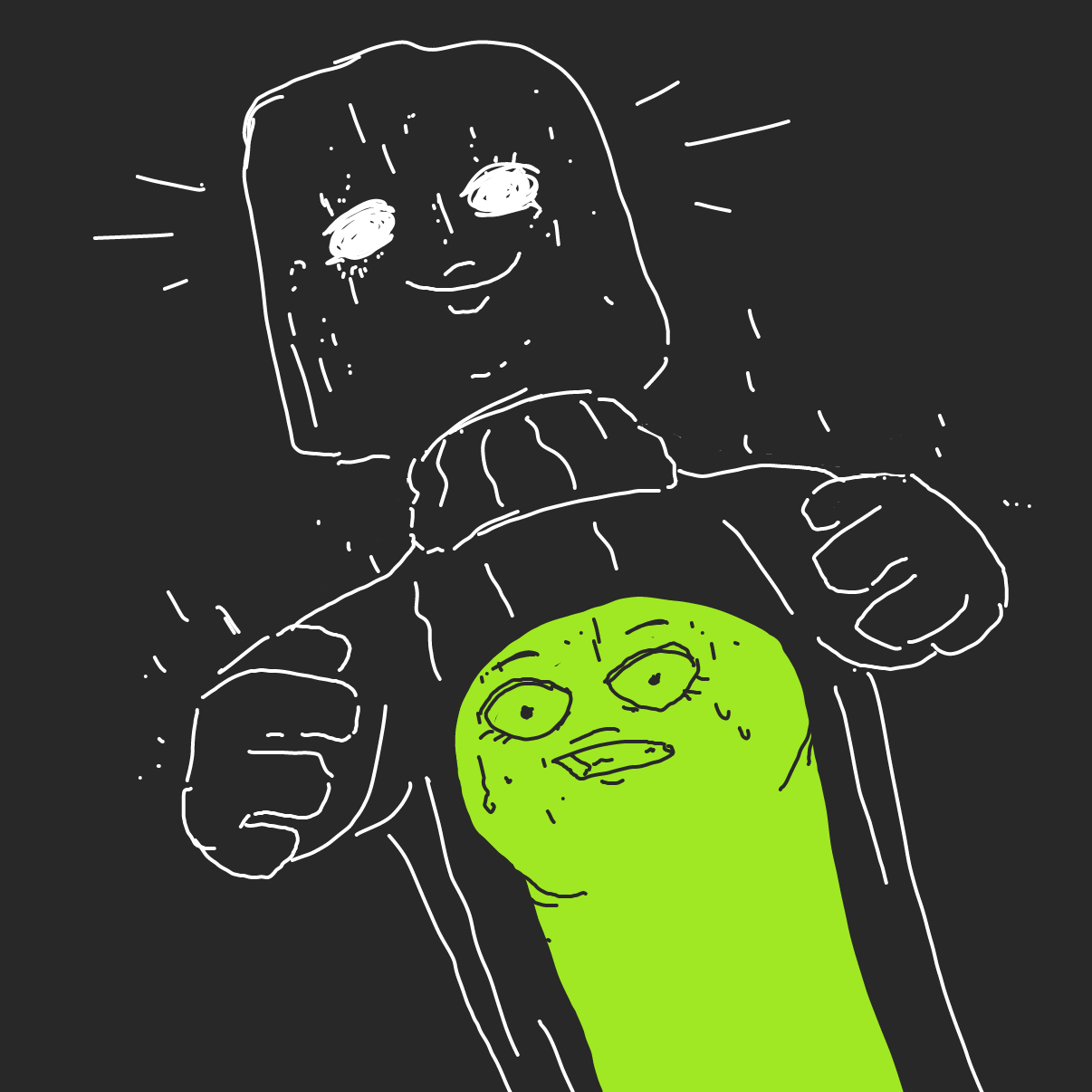  - Online Drawing Game Comic Strip Panel by Potato Man