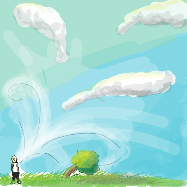 V e r y big exhale - Online Drawing Game Comic Strip Panel by Charloy