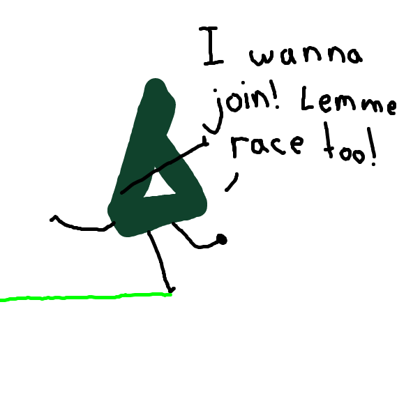 Bing wants to race too! - Online Drawing Game Comic Strip Panel by ItzAki