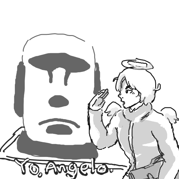 yo, angelo. - Online Drawing Game Comic Strip Panel by [REDACTED]