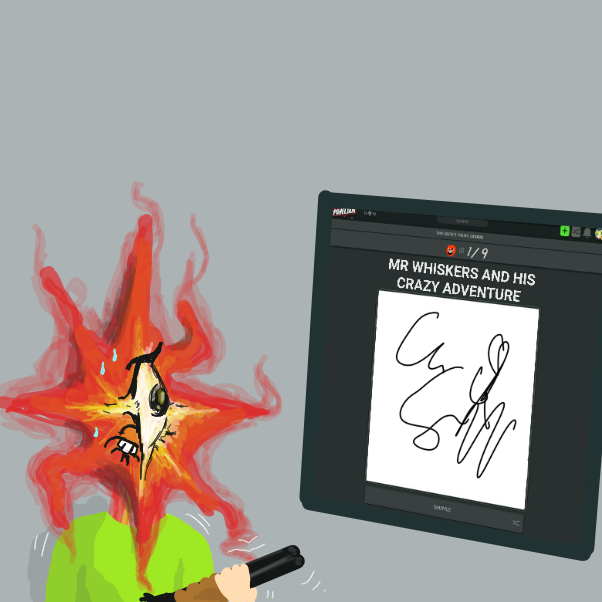  - Online Drawing Game Comic Strip Panel by Wizard Croissant