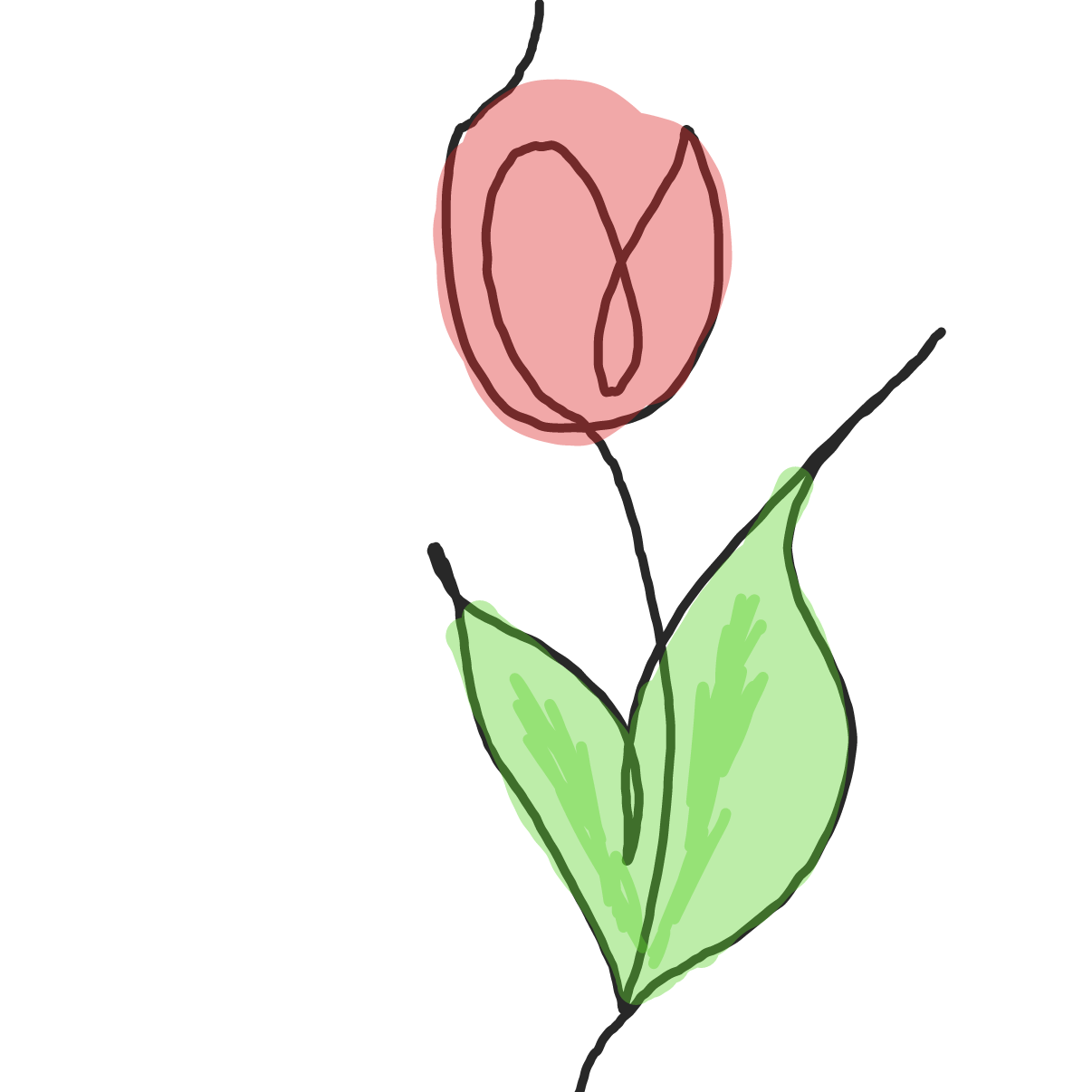 flower in one line! - Online Drawing Game Comic Strip Panel by Moon-Lover