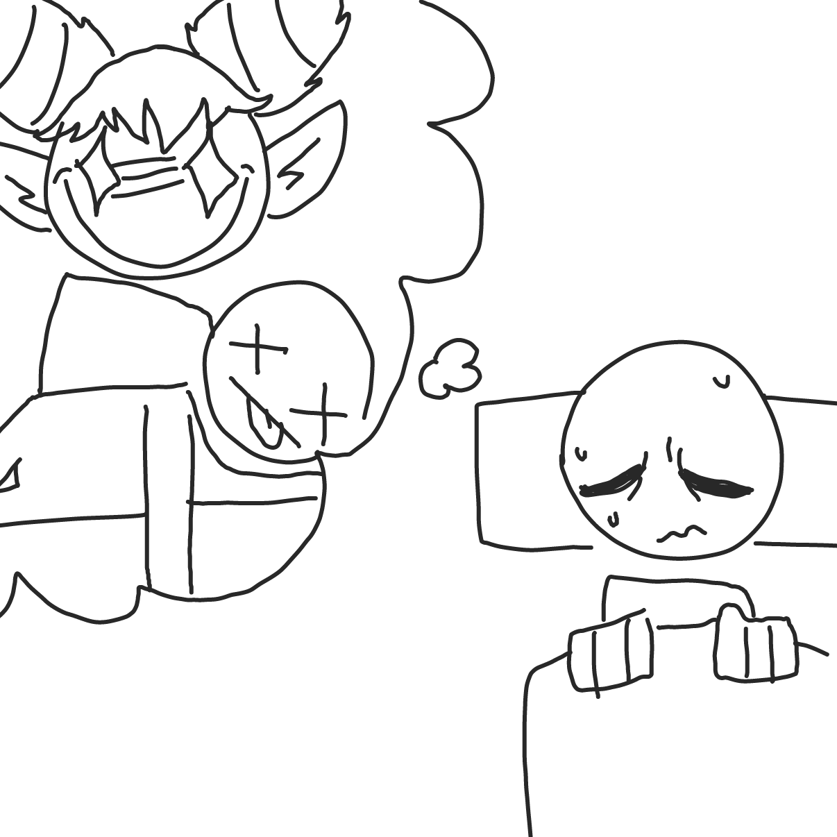  - Online Drawing Game Comic Strip Panel by Moon-Lover