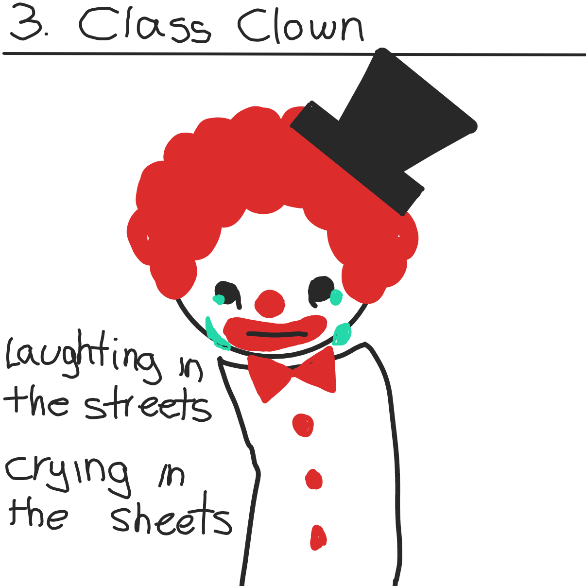 Drawing in School Stereotypes: Part 1 by Moon-Lover