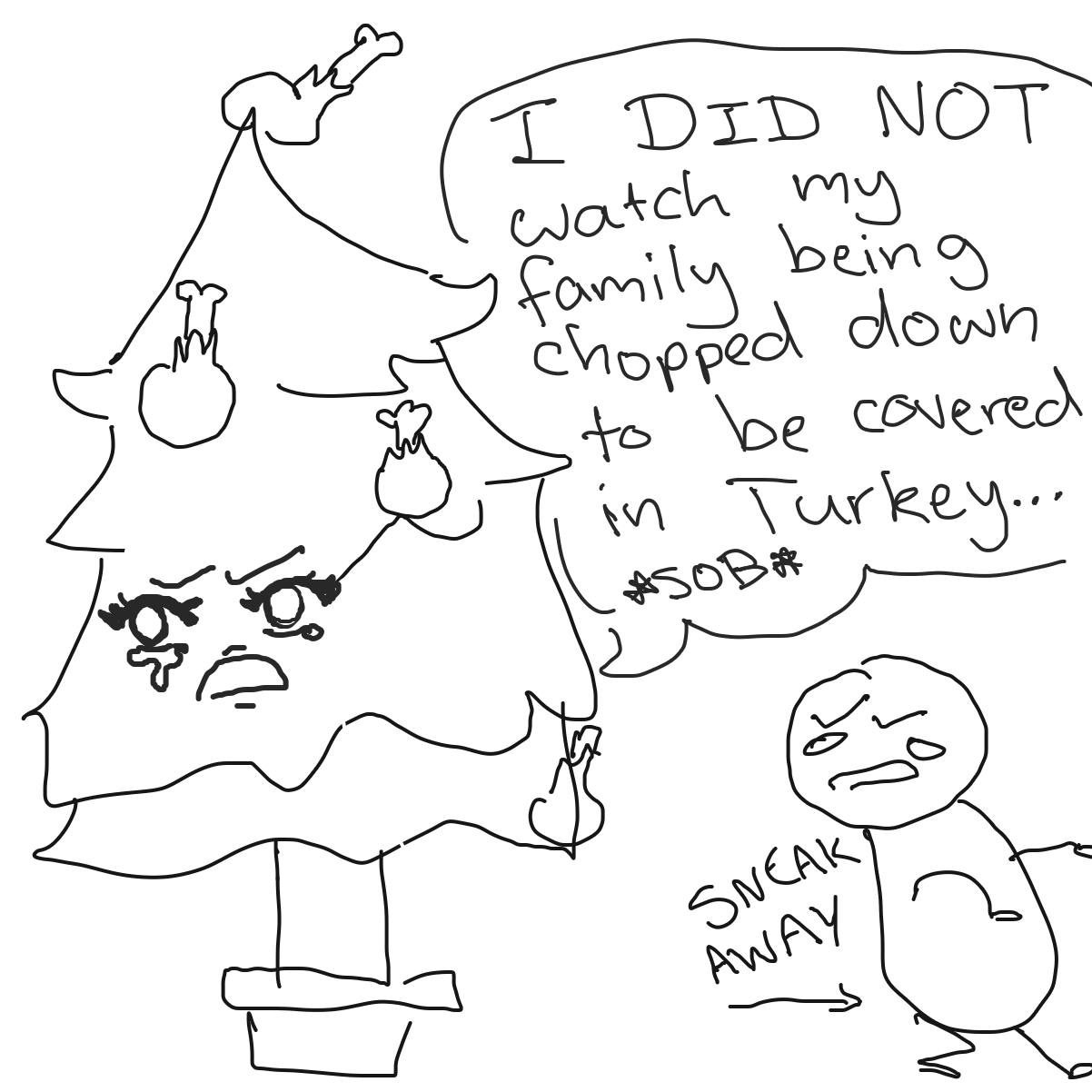 Drawing in Christmas already? by Garbage