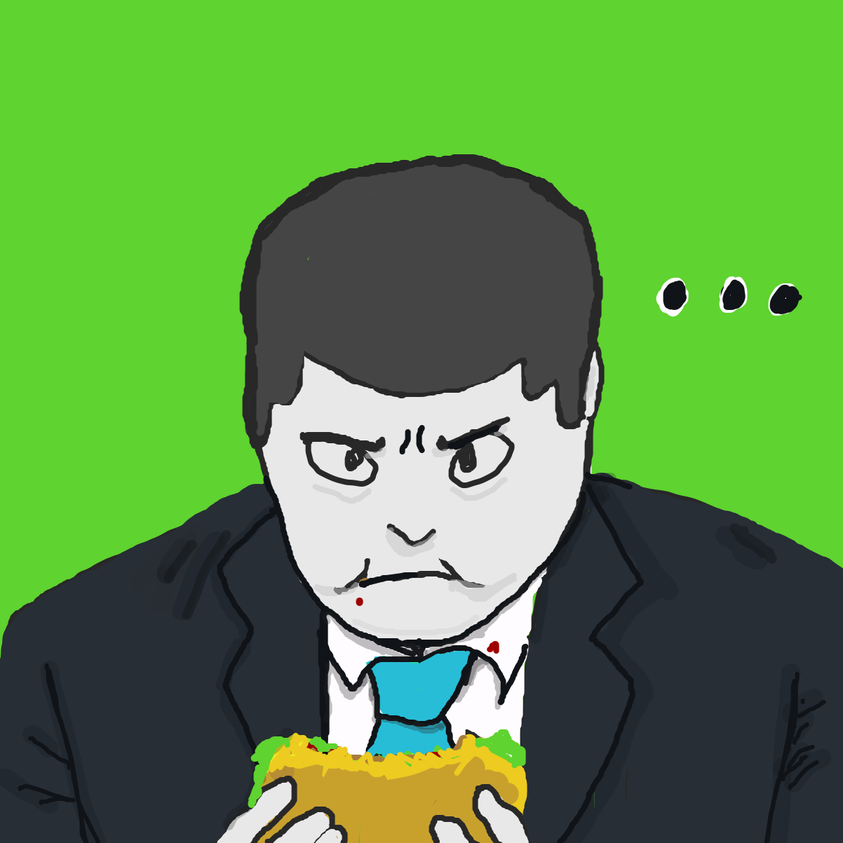 Drawing in McDonald's Person by l’intrus