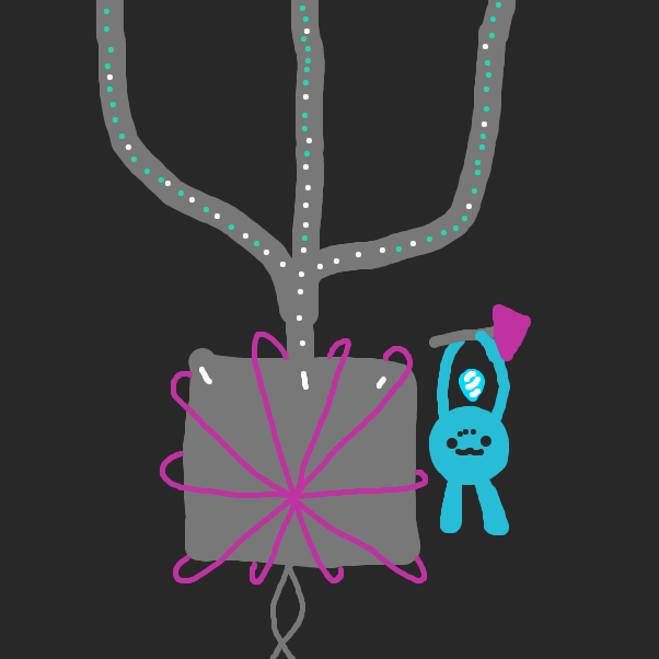 The Finbo guards the generator - Online Drawing Game Comic Strip Panel by ItzAki