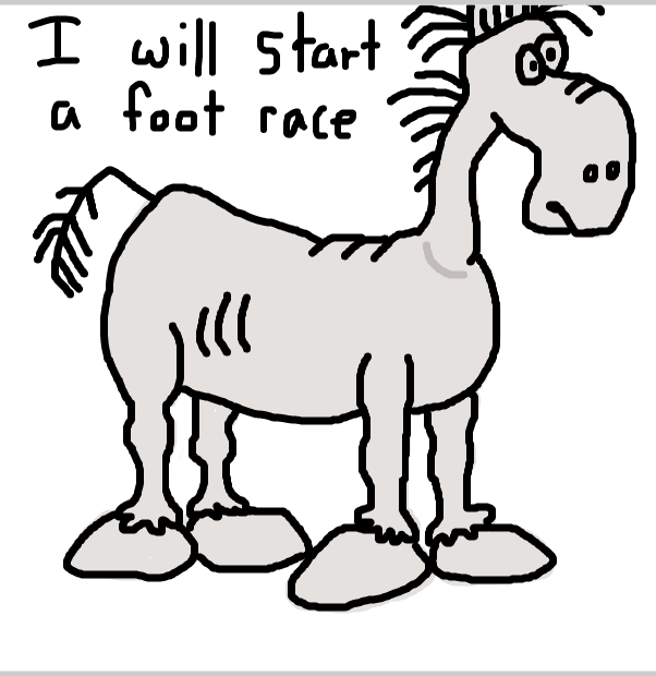 Drawing in Harold Horse by SteliosPapas