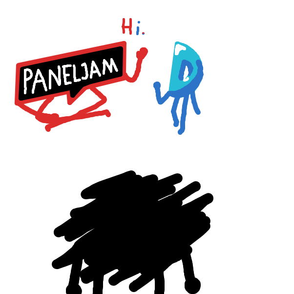 Paneljam and Drawception are already there to greet Drooodle! - Online Drawing Game Comic Strip Panel by ItzAki