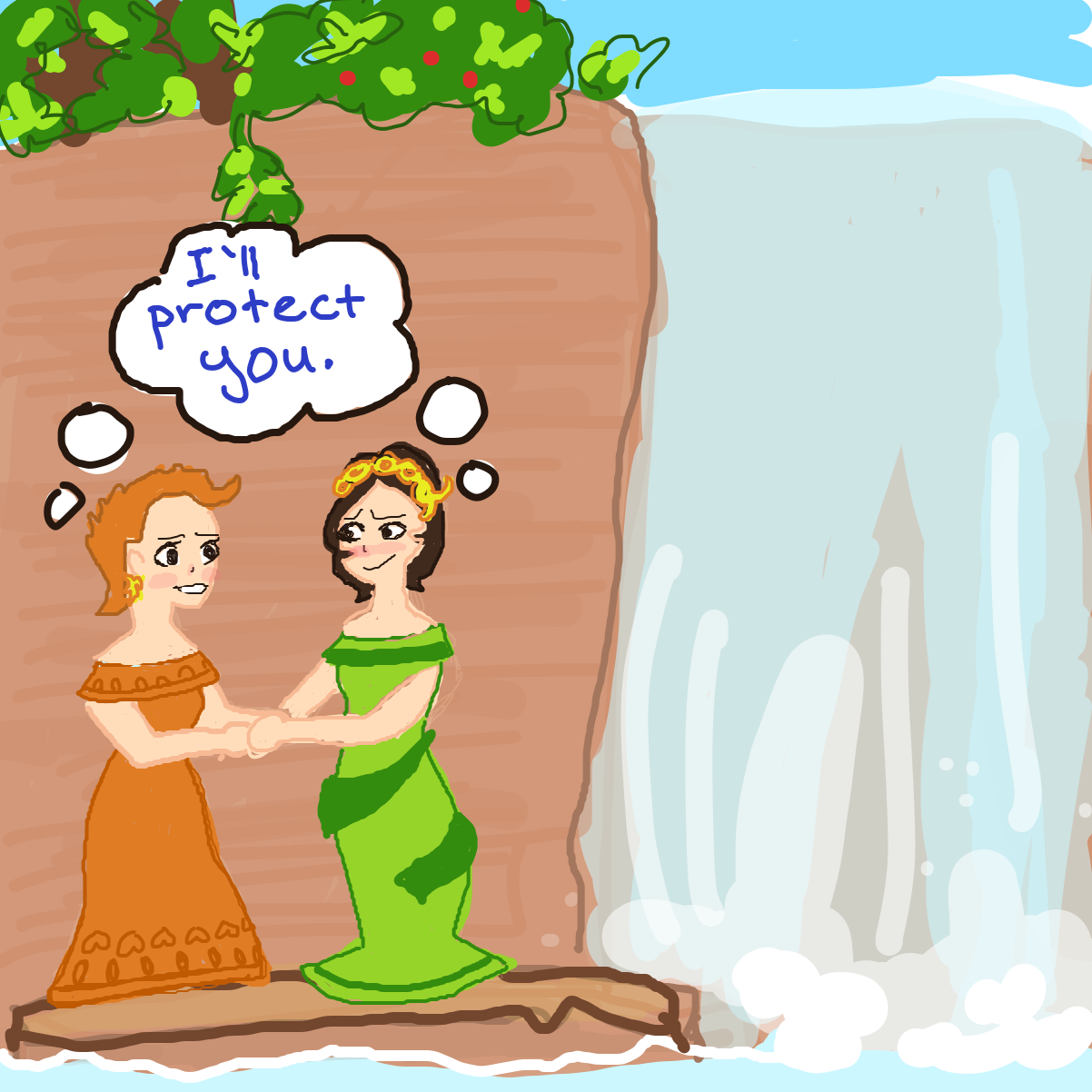 Drawing in Watching the witcher by Garbage