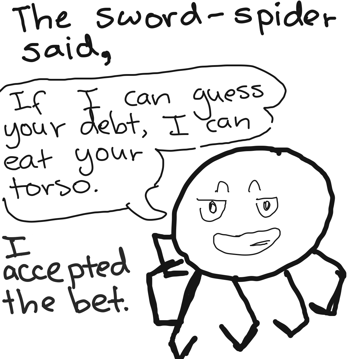 Drawing in Let's make a random story :D by Garbage