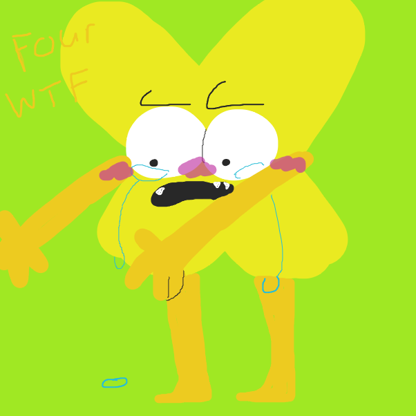 Four... What the actual fuck - Online Drawing Game Comic Strip Panel by BunniHyena