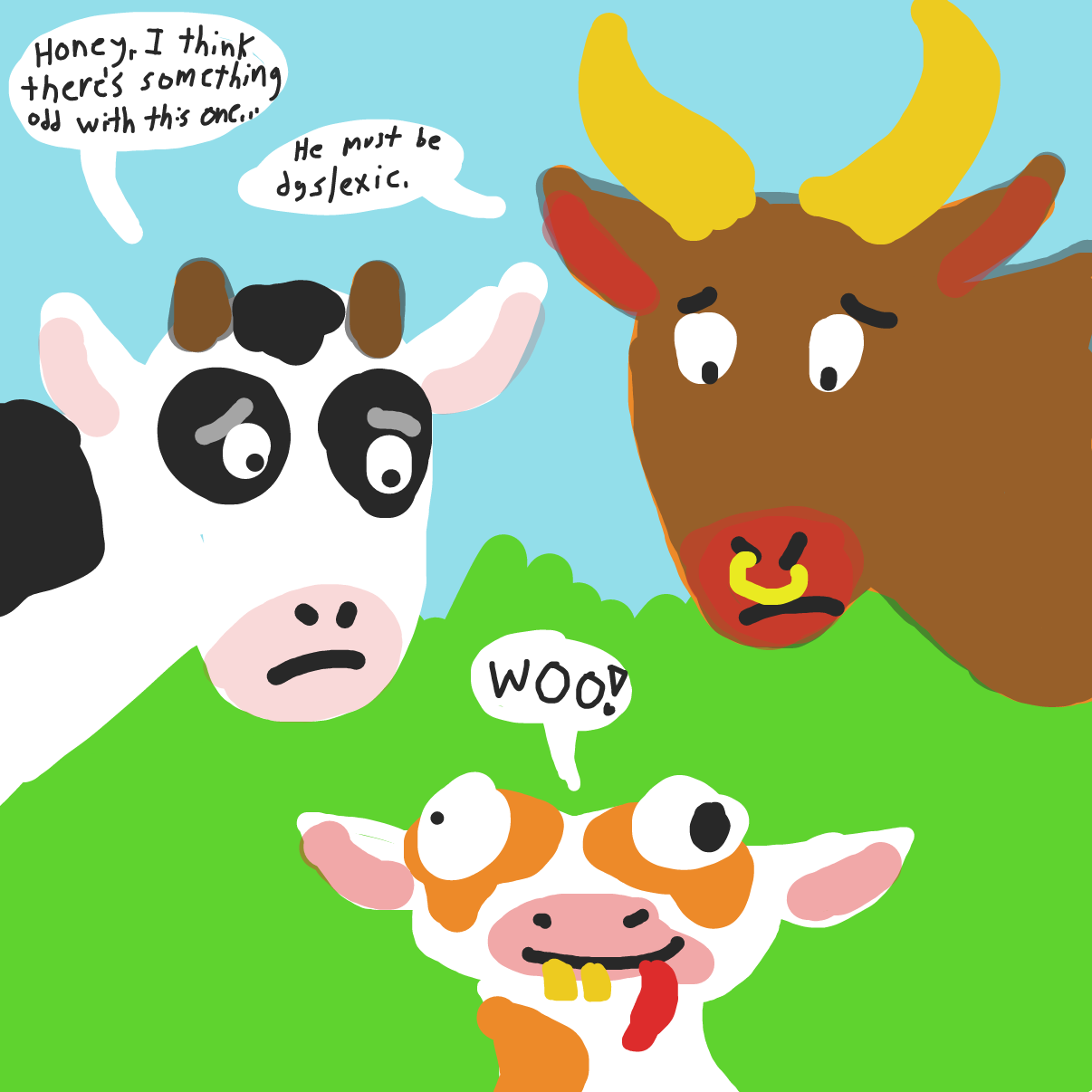 Drawing in A different calf by bajira