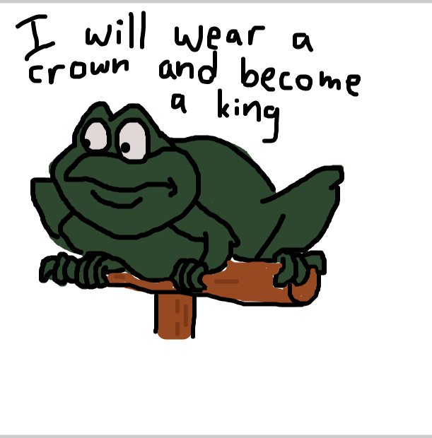 Drawing in Frederick Frog by SteliosPapas