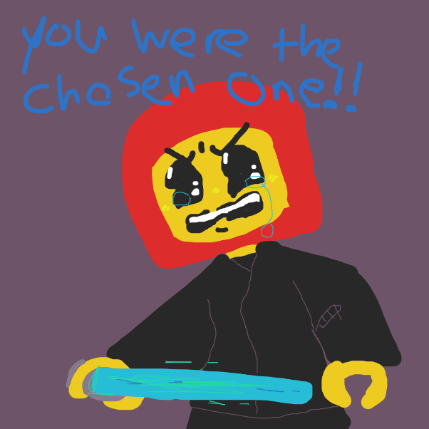 You were the chosen one Anakin!! - Online Drawing Game Comic Strip Panel by BunniHyena