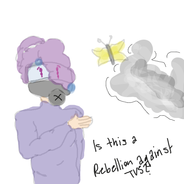 Thanks for the note about my writing! I'll try to improve it and make it better! 





IS THIS A rebellion against TVS? - Online Drawing Game Comic Strip Panel by Sirius Solemn