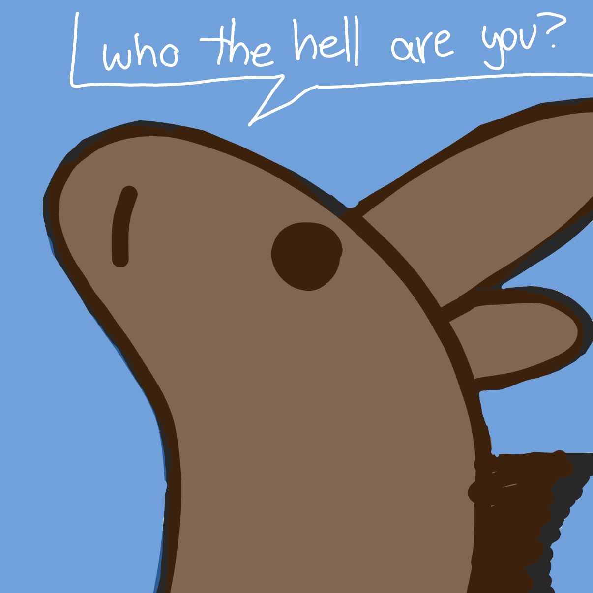 Drawing in Hamilton Horse swimming in a river by Moon-Lover