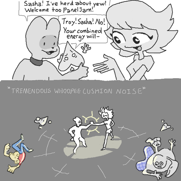 Troy belongeth to SluggishFella

 - Online Drawing Game Comic Strip Panel by Chepley