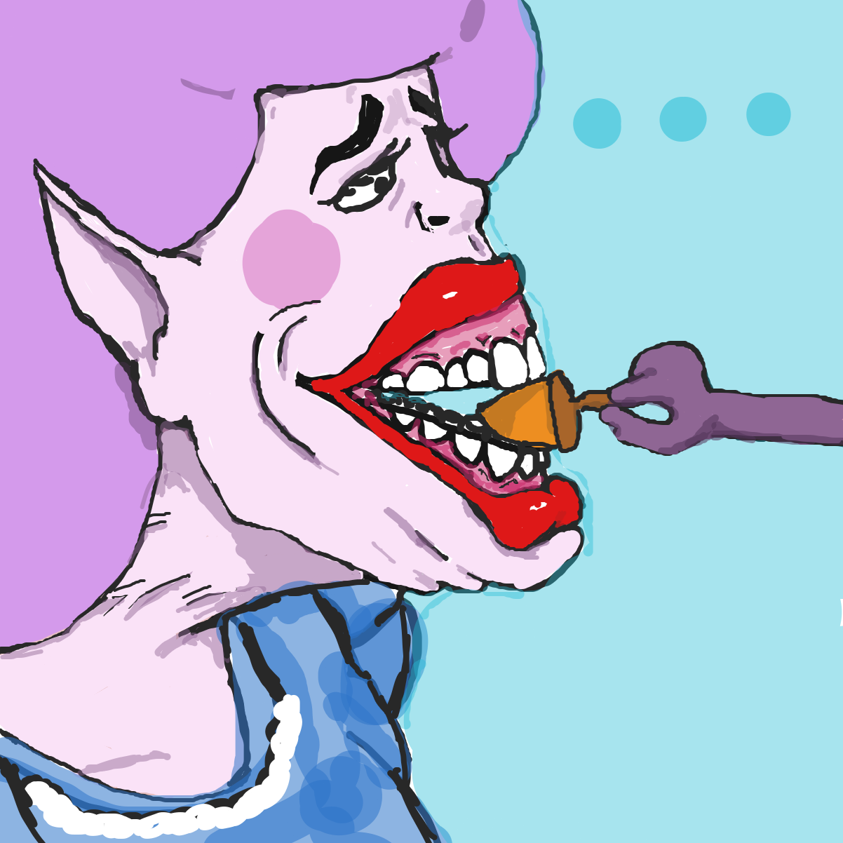 Drawing in The acorn princess by l’intrus