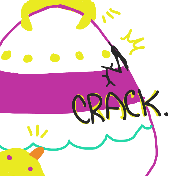 Drawing in egg by SoloDust