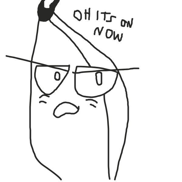 Banana aint having this - Online Drawing Game Comic Strip Panel by TophatGeo