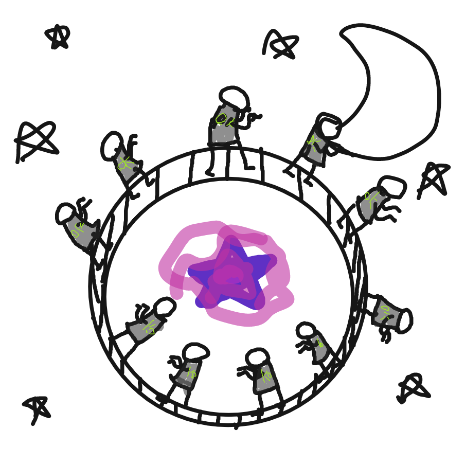 magical thingy making the the guy go in loop for eternite - Online Drawing Game Comic Strip Panel by MisterSpedshallEd