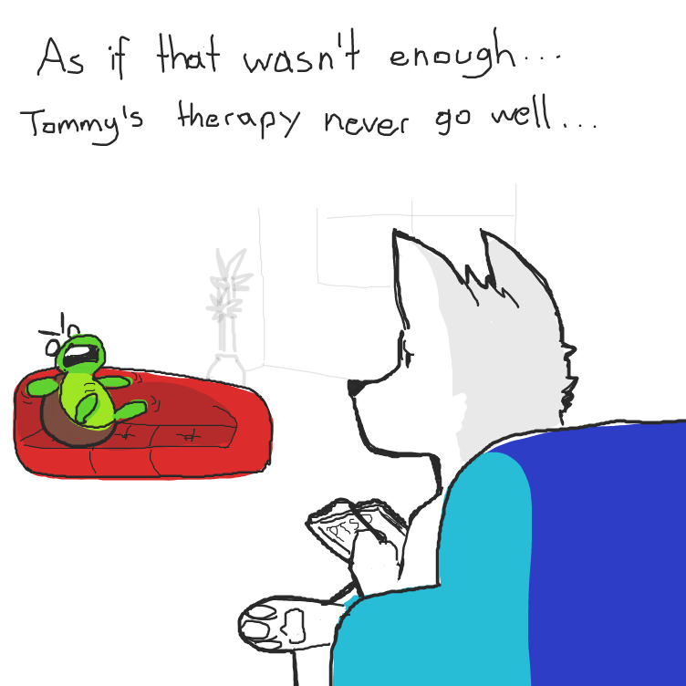 Don't you think it would be funny if tommy got shot again? haha - Online Drawing Game Comic Strip Panel by Sluggishfella