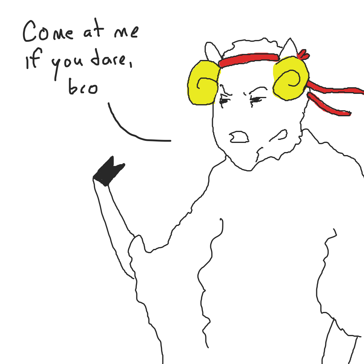 Drawing in sheepy by Buzzinski