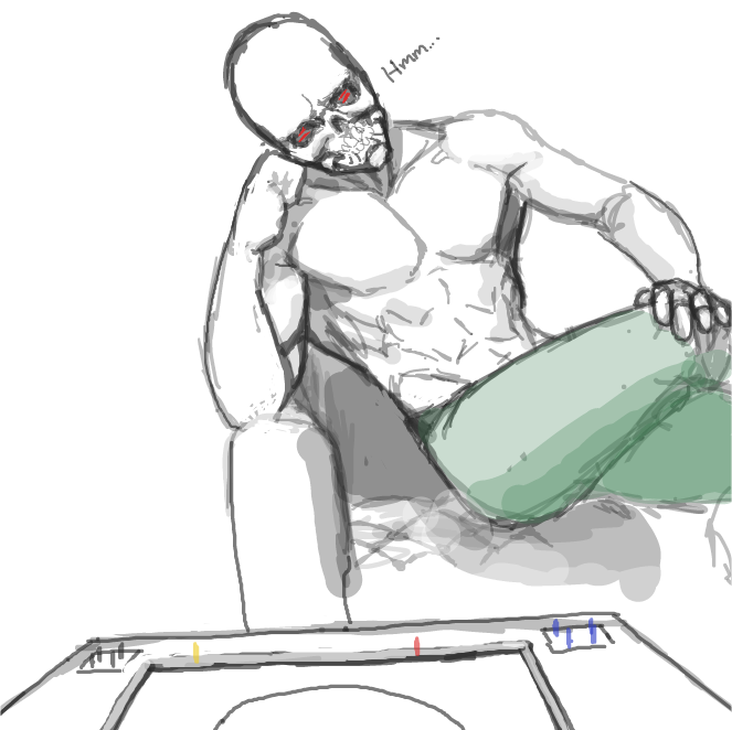 Drawing in Where my fellas at? by Karosh