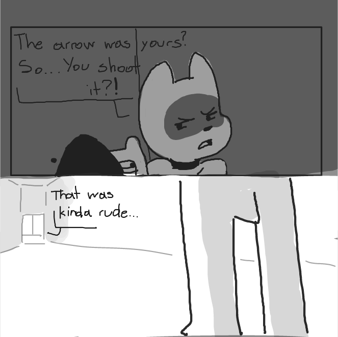 There is someone out there! - Online Drawing Game Comic Strip Panel by Sluggishfella
