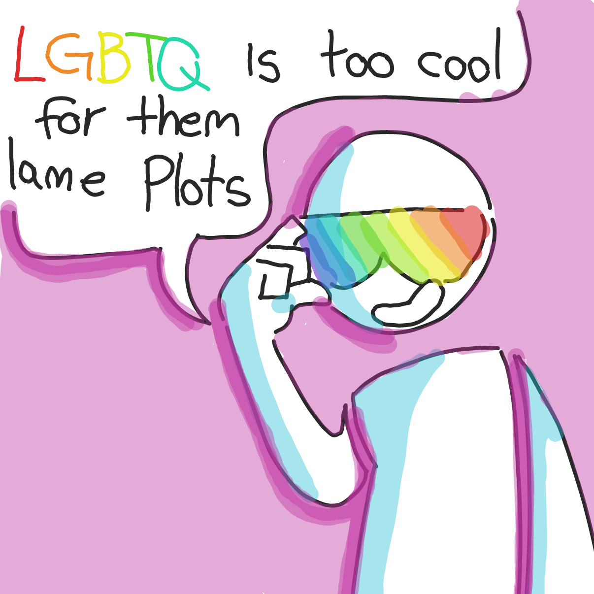 LGBTQ is too rad for you - Online Drawing Game Comic Strip Panel by Moon-Lover