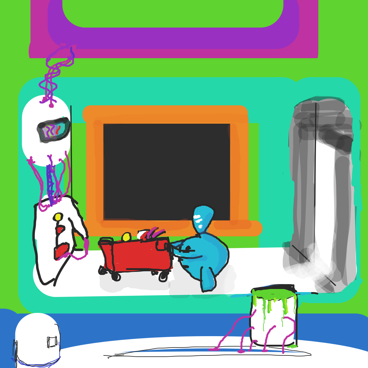  - Online Drawing Game Comic Strip Panel by l’intrus