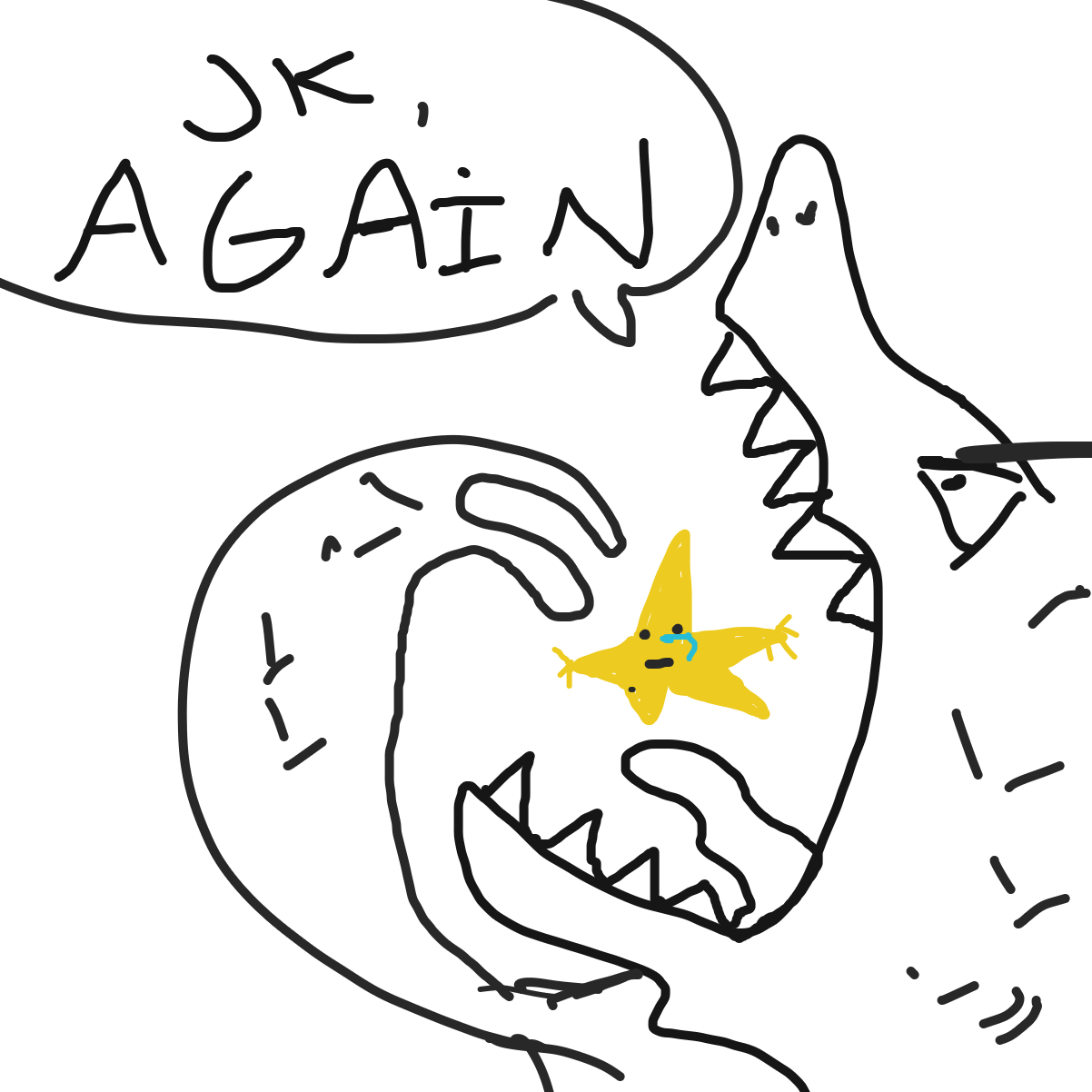 Drawing in Seth Starfish vs Sebastian Shark by EvanIsHere