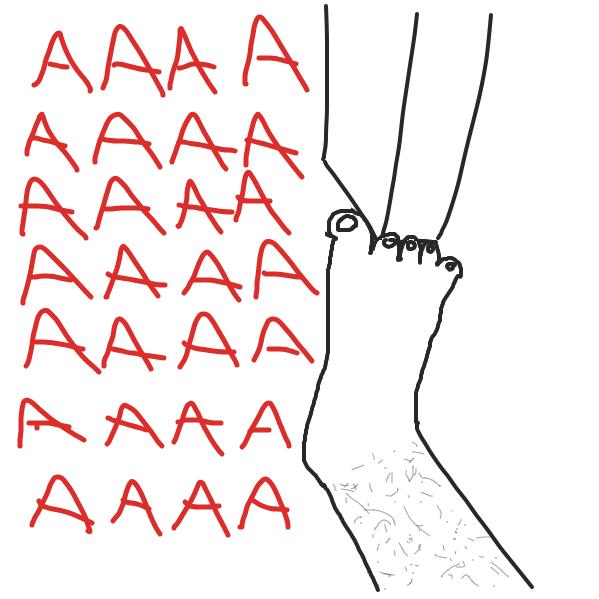 Drawing in *Power up yells* by Captain Fetus