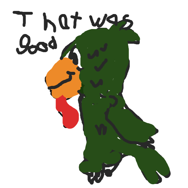 Parrot ate lady because "she was a cracker" - Online Drawing Game Comic Strip Panel by souls!