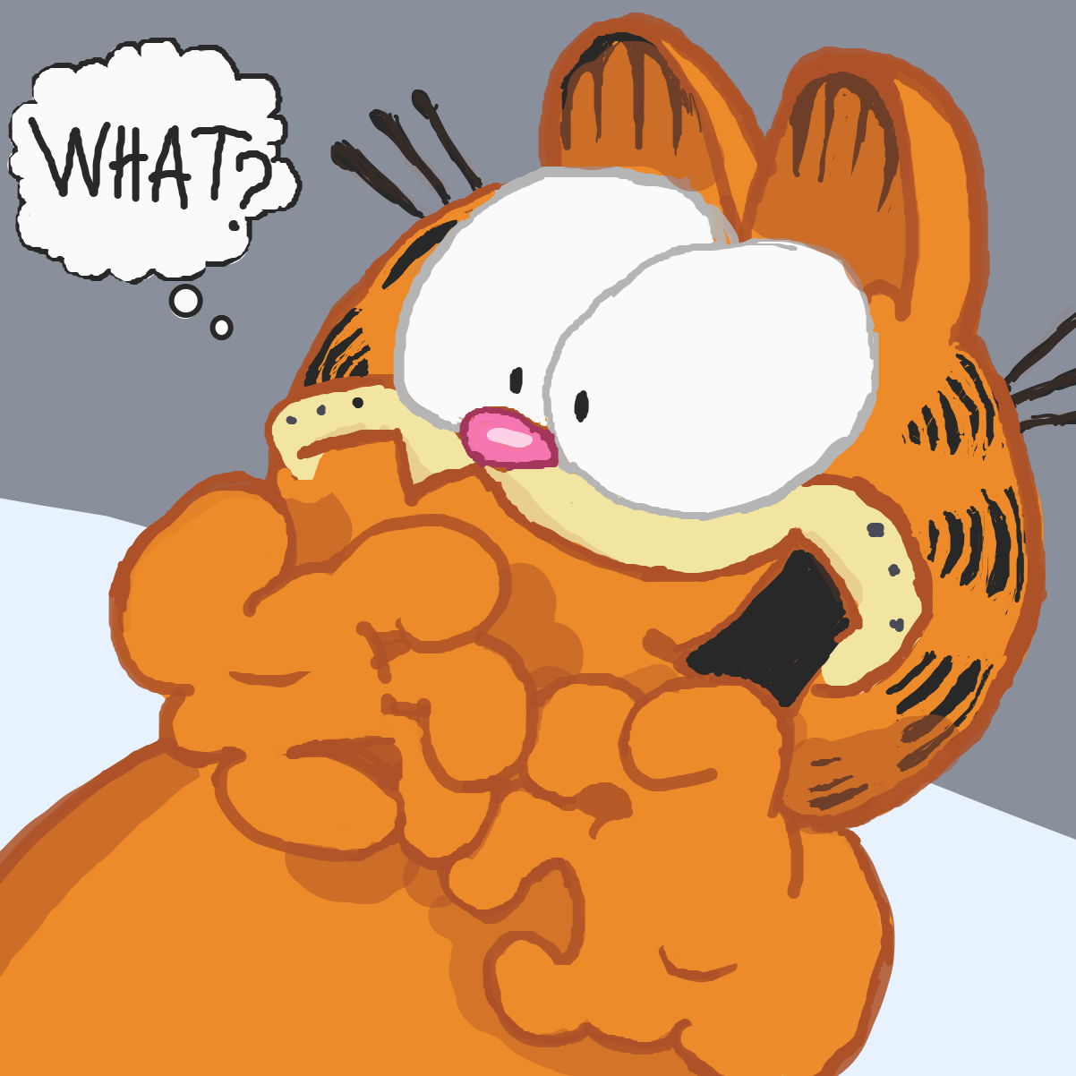 Garfield is suprised - Online Drawing Game Comic Strip Panel by l’intrus