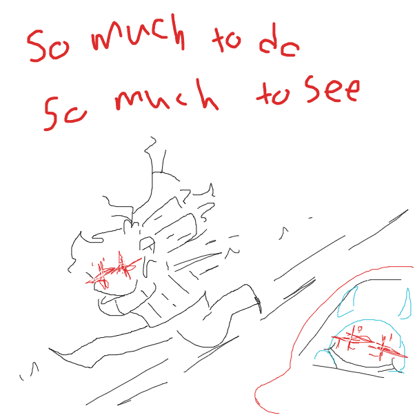 Drawing in do it again by BunniHyena