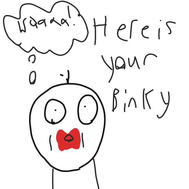 Dumb baby - Online Drawing Game Comic Strip Panel by Mr. Mint